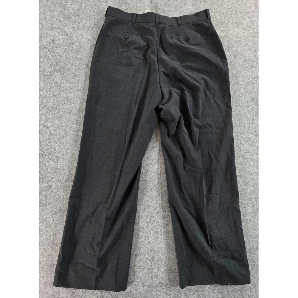 Brooks Brothers Wool Blend Black Work Women's Pants 14 Wide leg Light Weight
